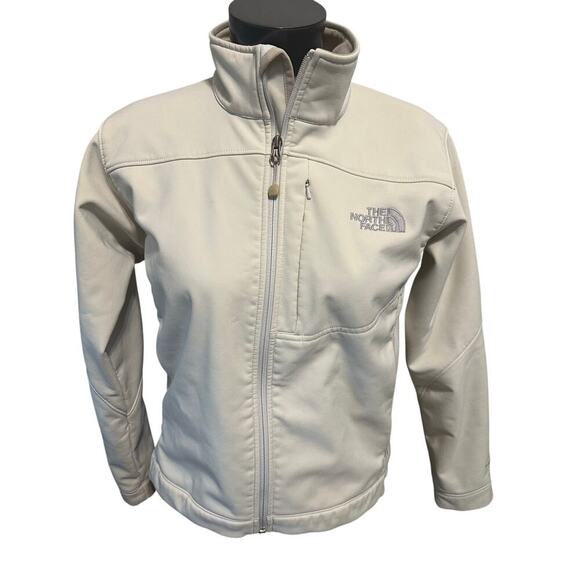 The North Face Womens Small Off White Softshell Jacket - Picture 1 of 7
